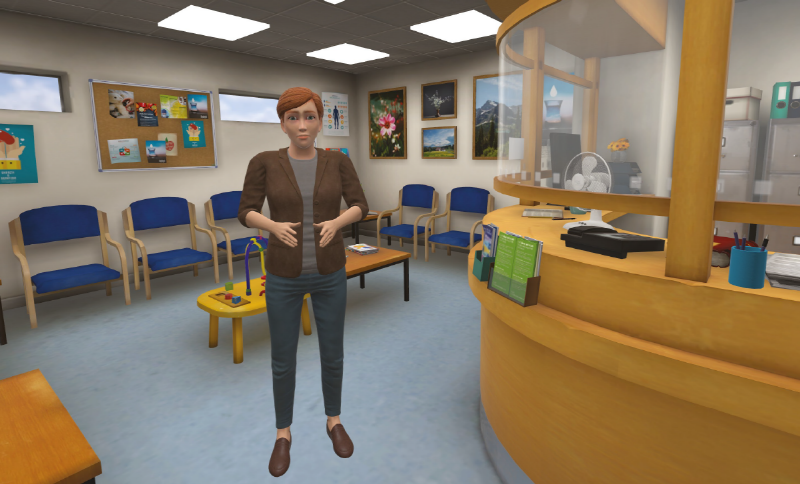 정신과 질환 환자를 대상으로 한 가상현실(VR) 기반 SW인 '게임체인지(gameChange)'의 한 장면. [사진=과학기술기획평가원]