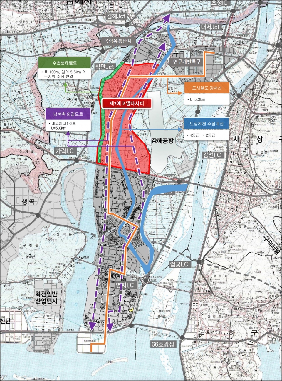 제2에코델타시티’기반시설 등 설치계획(안). [사진=부산시]