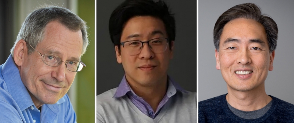 KAIST '과학기술 혁신을 주도할 차세대 게임 체인저, 양자정보기술' 국제 온라인 포럼 주요 연사들. (왼쪽부터) 존 프레스킬 칼텍 교수, 제리 초우 IBM 양자 인프라 개발 부문 이사, 김정상 듀크 대학교 교수