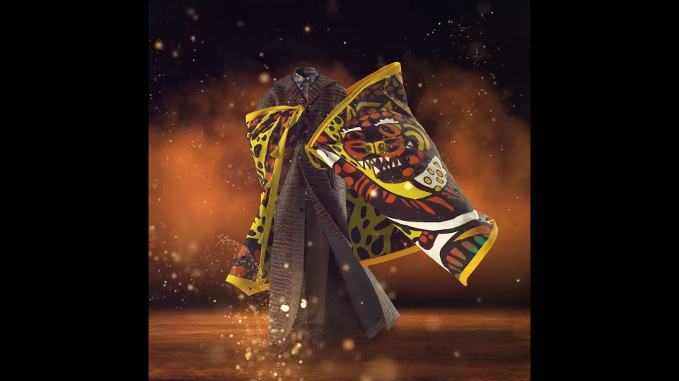 고태용 디자이너의 전통 민화 캐릭터를 활용한 작품.