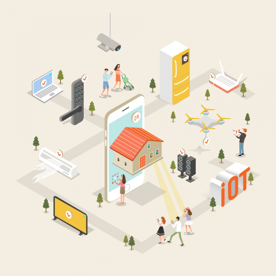 생활 밀착형  지능형 사물인터넷 서비스에 대한 집중 지원 사업이 시작된다. [사진=클립아트코리아]