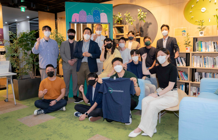 트루 이노베이션 을지로랩에서 열린 오리엔테이션에 참가한 14개 스타트업의 모습.