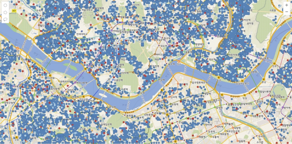 장애인 건강검진 이용 접근 거리비용 분석. [사진=국토부