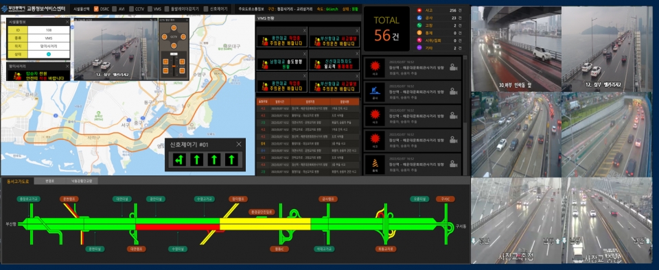 부산시가 제시한 해상교량 통합교통관리시스템 구축 대상구간 및 구성안. [사진=국토부]