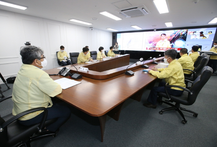 방송통신위원회가 5일 태풍 힌남노 대비 재난방송 준비 현황을 점검했다. [사진=방통위]