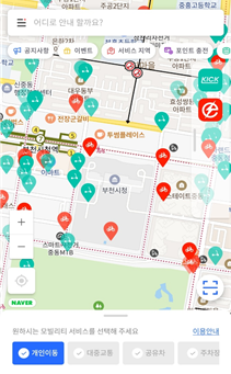 대중교통과 공유 모빌리티를 연계한 ‘스마트 시티패스’.