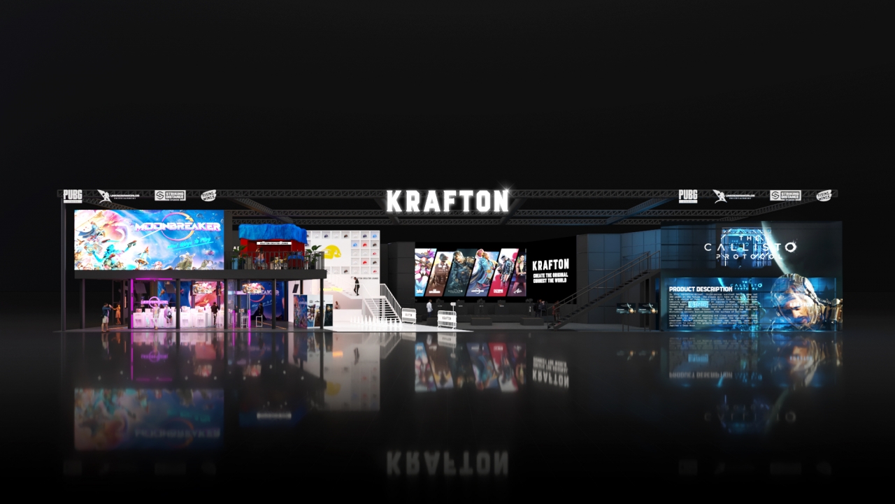 지스타2022 크래프톤 부스 전경. [사진=크래프톤]