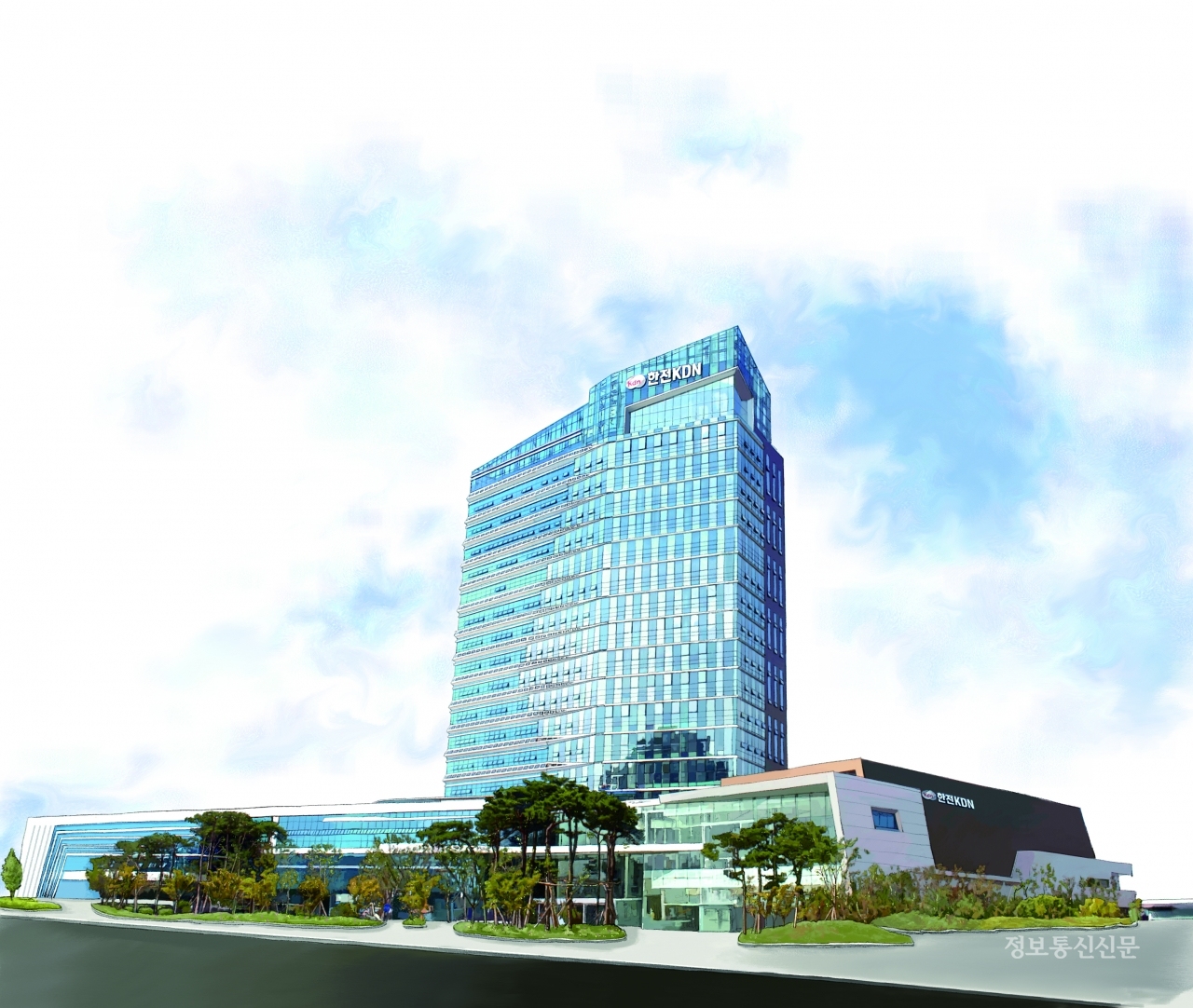 한전KDN 나주 본사 전경. [사진=한전KDN]