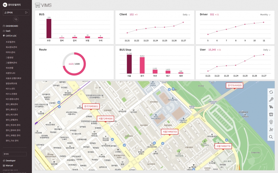 VIMS 구동화면. [사진=원더온]