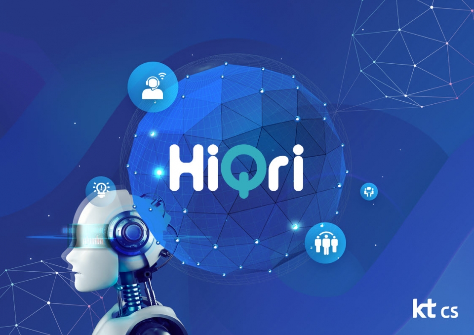 kt cs가 지난해 출시한 올인원 AI솔루션 하이큐리(HiQri)를 올해 이용자 편의 기능 확대 및 고도화를 추진한다. [사진=KT]