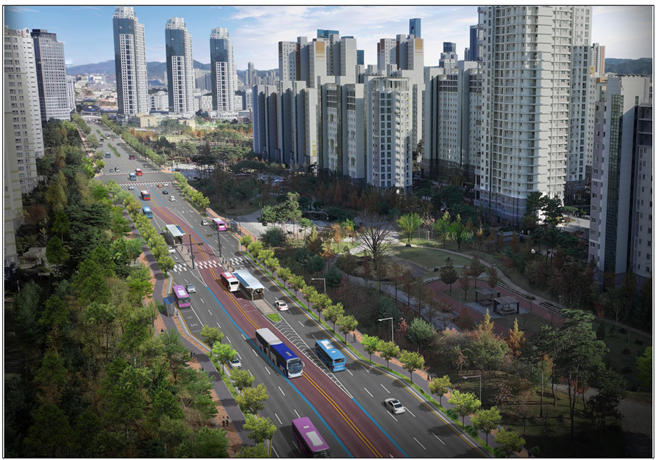 BRT 전용차로 조감도. [사진=국토부]
