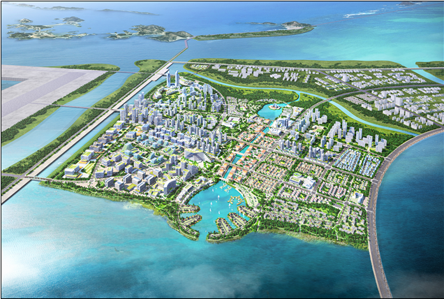 새만금 스마트 수변도시 조감도.