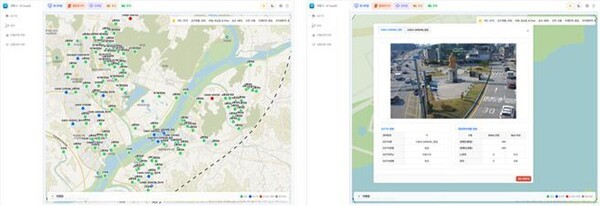 통합 관제 모니터링 화면. [사진=대신네트웍스]