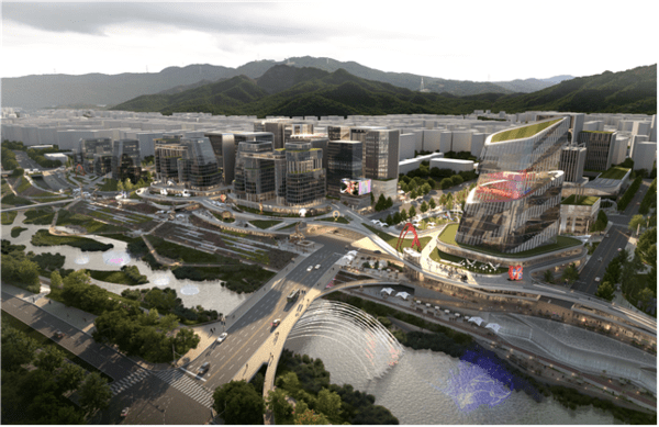 중랑천에서 바라본 복합용지 조감도. [자료=서울시]